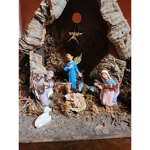 Vintage Large Nativity Made In Italy 12 Piece 19.5" Fontanini MISSING 1 Sheep - Picture 7 of 16